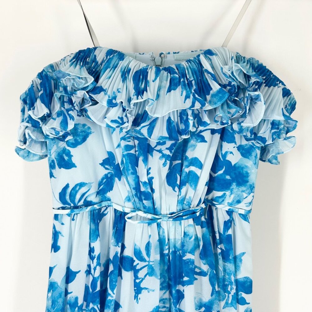 NWT Monique Lhuillier Adeline Floral Off Shoulder Maxi Gown - Picture 5 of 11